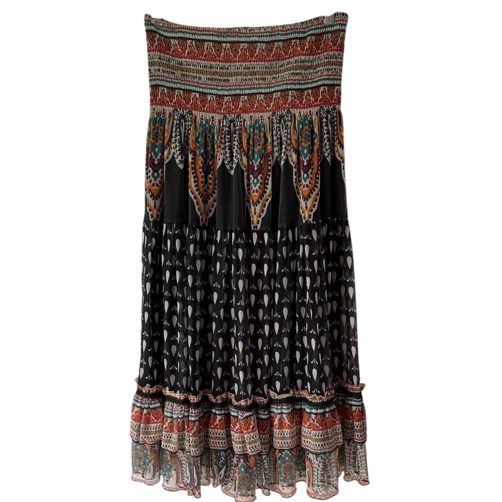 Lapis Bohemian Style Multi-Colored Skirt Size M